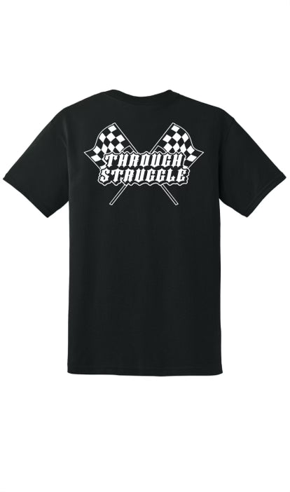 Checkered Flag T shirt (Black)